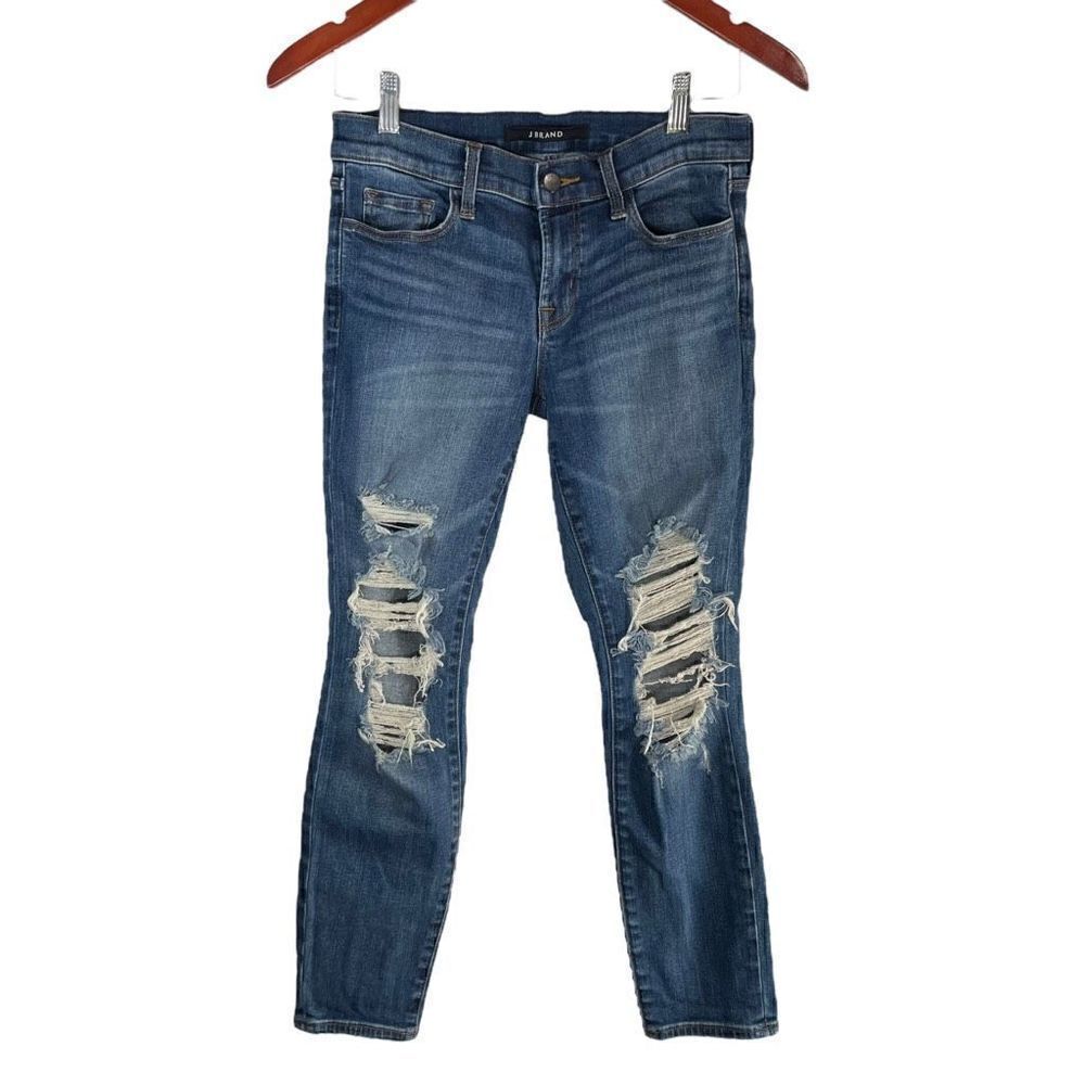 J Brand Skinny Jeans Women Size 24 Distressed